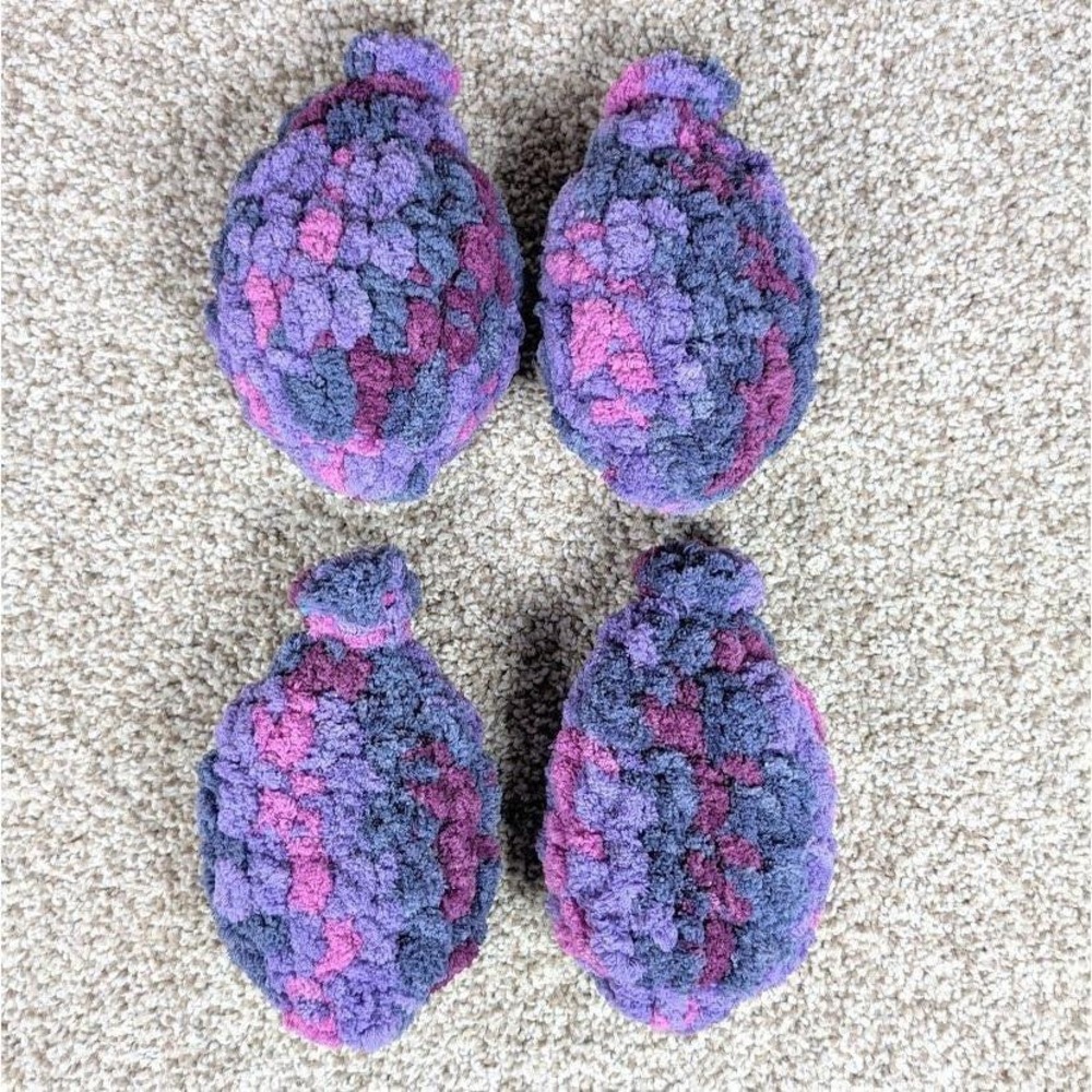 Handmade Crochet Water Balloons Reusable Water‎ Fight Fun Purple Sunset